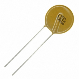Picture of VARISTOR 17VAC 27VDC 100A Disc 5mm Straight Lead Bulk Walsin