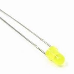 Picture of LED TH Yellow Diffused STD 2.1V 30mcd 80mW 3 x 5.3mm Radial Bulk Bright Led