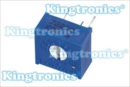 Picture of TRIMPOT Cermet Single-Turn, V 5K 9.5x9.5x4.83mm Screwdriver K ±10% Bulk Kingtronics