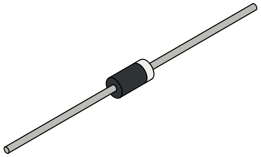 Picture of DIODE RL207 Standard 1000V 2A DO-204AC, DO-15, Axial T&R MIC
