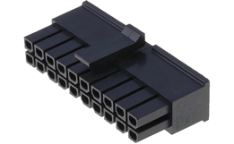 Resim  CONN. Receptacle Female Socket 20 POS. 3mm Black Bulk Molex, LLC