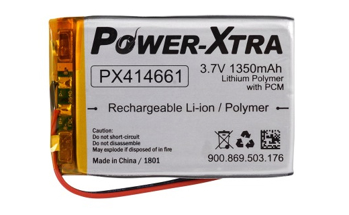 BATTERY 3.7V 1350mAh  Lithium-Ion/Polymer Power-Xtra®