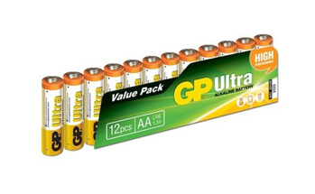 BATTERY 1.5V  AA Alkaline 14.5mm x 50.5mm GP Batteries