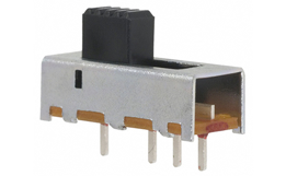 Resim  SLIDE SWITCH On-On 3PIN 300mA (AC) SPDT Epoxy Sealed Terminals 4mm Bulk TE Connectivity