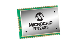 Picture of RF TXRX MOD RN2483A 2.1V ~ 3.6V 433MHz, 868MHz 300kbps Module Tray Microchip