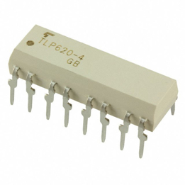 Resim  OPTOISO TLP620 Transistor 4CH 5000Vrms 55V 16-DIP Tube Toshiba