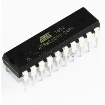 IC MCU AT89C2051 8051 8-Bit 24MHz 2KB (2K x 8) FLASH 20-DIP (7.62mm) Tube Atmel