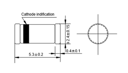 Resim  DIODE LGL341 Schottky 40V 1A DO-213AA T&R LGE