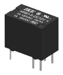 Picture of RELAY Signal SPDT (1 Form C) 24VDC 1A TH Tray HKE