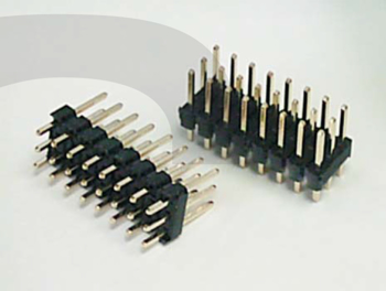 CONN. Header, Male Pins 2.5mm 1 ROW 6 POS. 180° TH, V Bag KLS