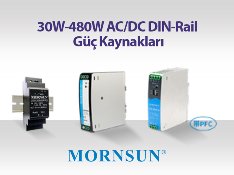Kategori İçin Resim 30W-480W AC/DC DIN-Rail Güç Kaynakları