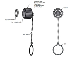 Resim  CONN. Cover USB - A Plug Conec
