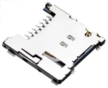 CONN. Secure Digital - microSD™ Push In, Push Out 10 (8 + 2) POS. (CT) Hirose