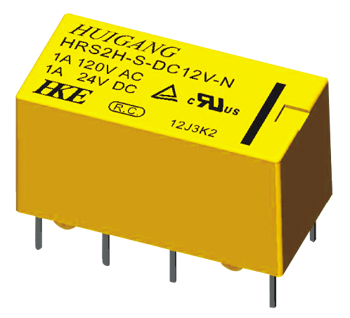 Picture of RELAY Signal DPDT (2 Form C) 24VDC 2A TH Tray HKE
