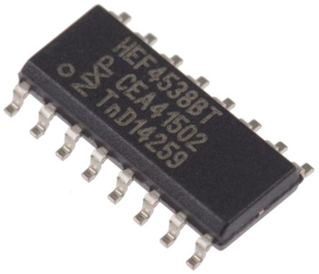 Picture of IC MVIBRATOR HEF4538B 3V ~ 15V 3.4mA, 3.4mA 16-SOIC (3.9mm) (CT) NXP