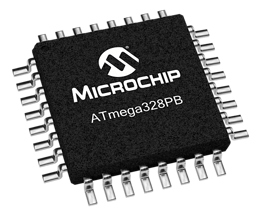 Resim  IC MCU ATMEGA328PB AVR 8-Bit 20MHz 32KB (16K x 16) FLASH 32-TQFP Tray Microchip
