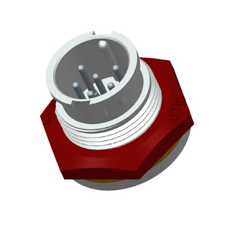 CONN CIRCULAR Receptacle, Male Pins 6P 300V 5A Tray Amphenol LTW