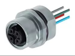 Resim  5 Position M12 A-Code PANEL Crimp Female Pins, FRONT MOUNT