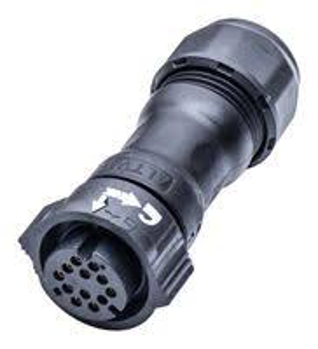 CONN CIRCULAR Plug, Female Sockets 12P 300V 5A Bulk Amphenol LTW