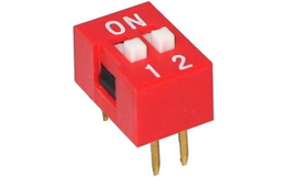 Resim  DIP SWITCH 2POS.  2.5mm TH Tube DS-02P-RF Kaifeng